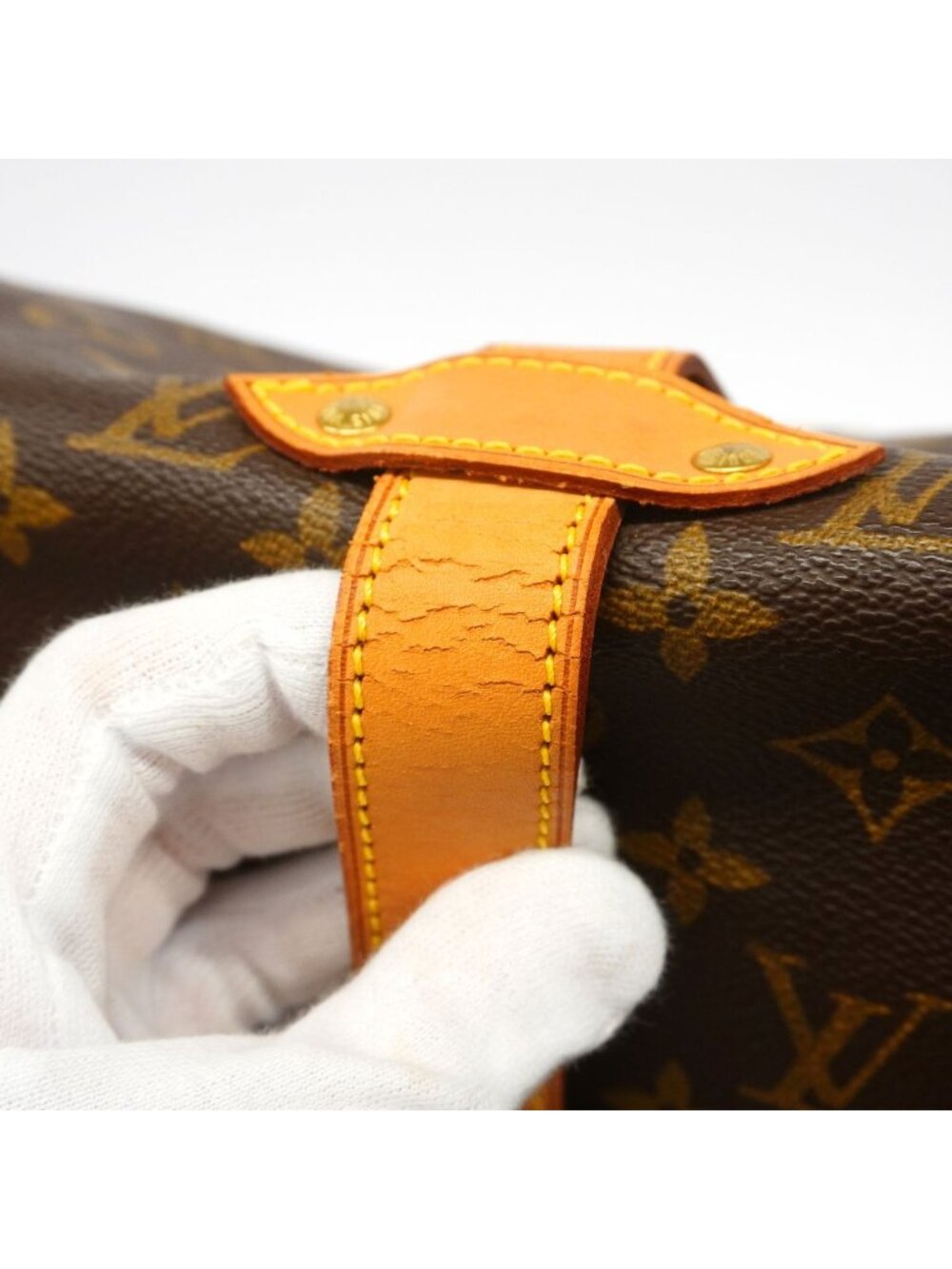 Louis Vuitton Shoulder Bag Monogram Saumur 35 Brown - Picture 8 of 12